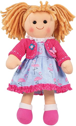 BigJigs muñeca Maggie - muñeca suave 34 cm para niños