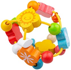 BigJigs pelota de actividades bebé - juguete sensorial de madera