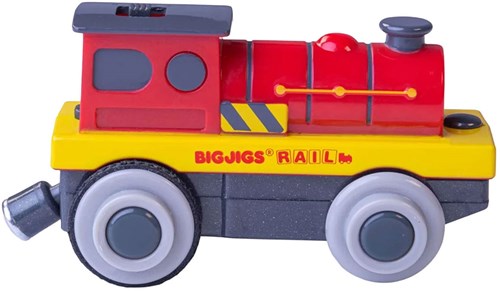 BigJigs tren potente locomotora roja eléctrica juguete a pilas