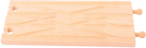 Bigjigs Vías de Tren de Madera - Cruce Diamante - Juguete