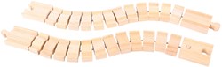BigJigs rieles de tren de madera flexibles - Crazy Track - juguete