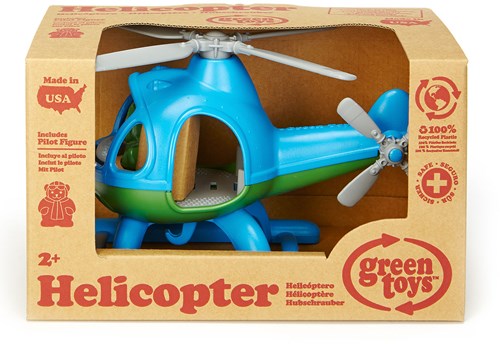 Green Toys helicóptero azul juguete ecológico