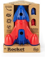 Green Toys cohete juguete sostenible azul con astronautas