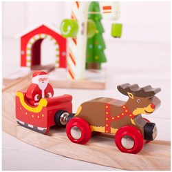 Bigjigs Trineo de Papá Noel con Renos (4)