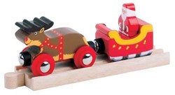 Bigjigs Trineo de Papá Noel con Renos (4)
