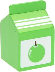 BigJigs cartón de zumo de manzana de madera - juguete realista para niños