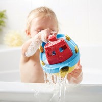 Green Toys remolcador juguete de baño - barco ecológico rojo-2