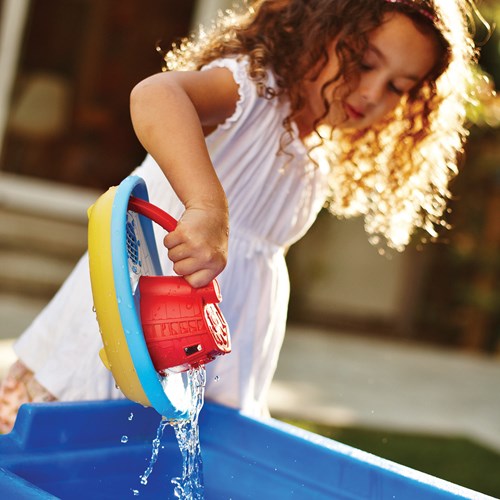 Green Toys remolcador juguete de baño - barco ecológico rojo-3