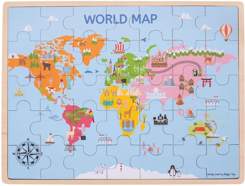 Bigjigs Mapamundi Puzzle