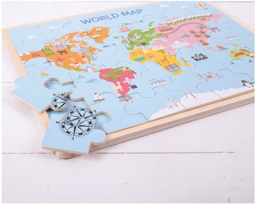 Bigjigs Mapamundi Puzzle-3