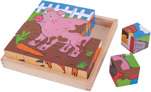 Bigjigs Granja Cubo Puzzle