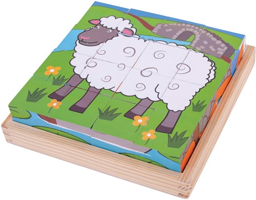 Bigjigs Granja Cubo Puzzle-2