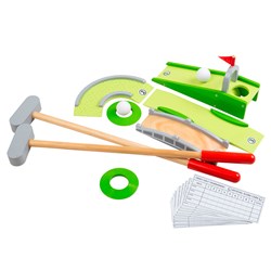 BigJigs set de mini golf de madera - Juego Crazy Golf para niños