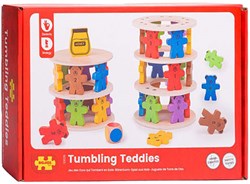 BigJigs juego de madera Tumbling Teddies - juego de apilar para niños