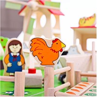 BigJigs granja de madera juguete educativo granja para niños-3