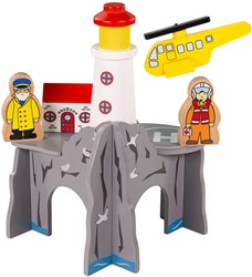 BigJigs tren de madera Túnel faro de 4 vías accesorio para niños