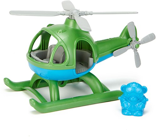 Green Toys helicóptero de juguete verde - juguete ecológico para niños