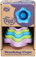 Green Toys tazas apilables juguete de baño sostenible azul