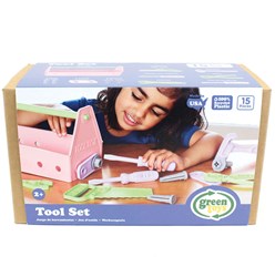 Green Toys caja de herramientas rosa juguete sostenible