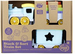 Green Toys tren apilable y de clasificación - educativo y ecológico
