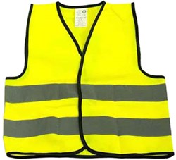 BigJigs chaleco de seguridad infantil amarillo - chaleco reflectante 7-9 años