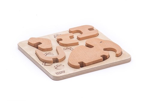 Bajo juguete mamut figura educativa de cartón para niños-2