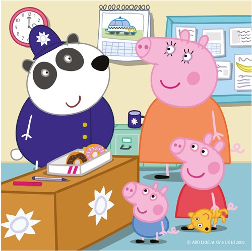 Dino Peppa Pig set de rompecabezas - 3 puzzles de cartón de 55 piezas-2