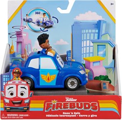 Spin Master Firebuds coche de juguete Jayden & Piston con acción donut drift