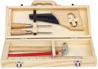 BigJigs caja de herramientas de madera juguete set DIY 6 piezas FSC