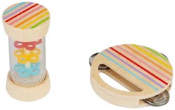 BigJigs instrumentos musicales de madera Shake & Roll set para niños