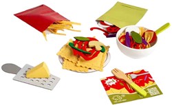 BigJigs juguete de madera set de pasta - Set de pasta 64 piezas para niños