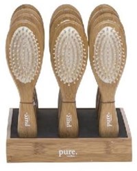 Bamboe haarborstel 24cm Pure