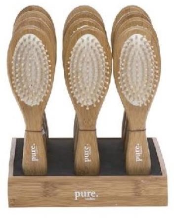 Cepillo de bambú para el cabello anti-enredos 24cm Pure cuidado sostenible