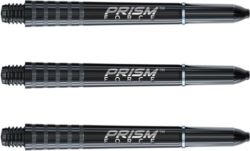 Winmau ejes de dardos negro corto - Prism Force set de 3 piezas plástico