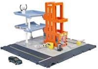 Mattel garaje de juguete - Matchbox Park & Play Garage con coche y sonidos