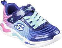 Skechers zapatillas niños deportivas luminosas azul menta arcoíris confort