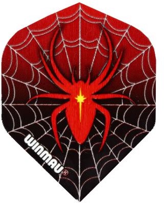 Winmau plumas de dardos estándar negro rojo 3 piezas - accesorios dardos