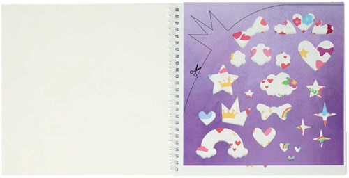 Mondikaarten libro pegatinas princesas plantillas colorear anillas niños-2