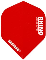Winmau Plumas de Dardos Rhino Rojo Extra Gruesas 100 Micras 3 Unidades