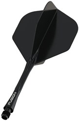 Winmau set de shaft y flight para dardos negro medium - accesorio de dardos
