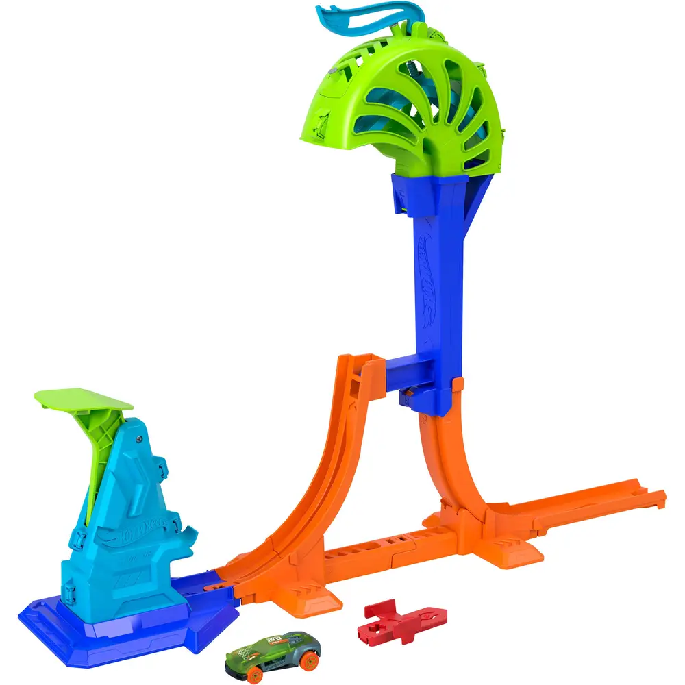 Hot Wheels pista de acrobacias Power Launch Champion coche de juguete