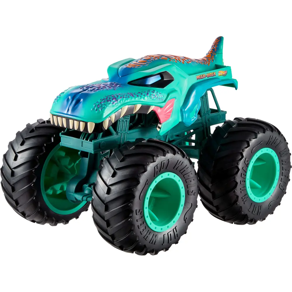 Hot Wheels Monster Truck Mega-Wrex XL coche de juguete verde - Monster Trucks
