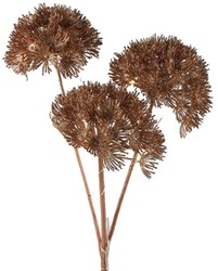 Kunst bloem heracleum countryfield led koper 80 cm