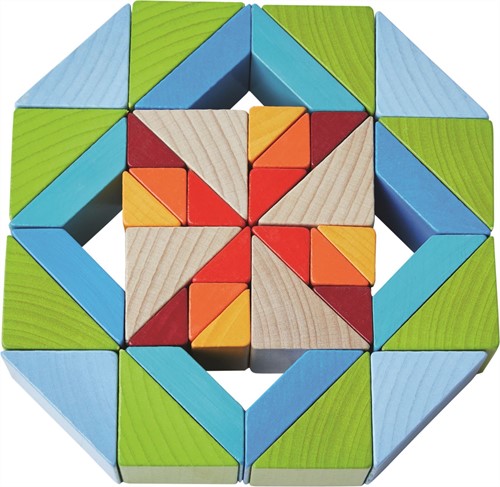 HABA Juego de composición en 3D Mosaico de cubos
