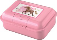 Haba fiambrera caballos niños caja de almuerzo plástico sin BPA