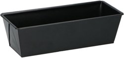 Alpina molde para pasteles acero - molde rectangular 25 cm negro