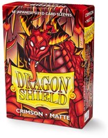 Dragon Shield fundas cartas mate japonés Crimson 60 uds - cartas coleccionables-3