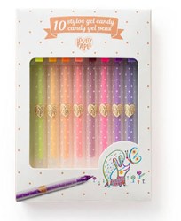 Djeco bolígrafos de gel - set de 10 colores candy para niños