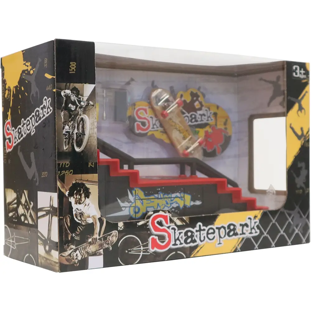 Vedes finger skateboard parque juguete set con accesorios y rampa