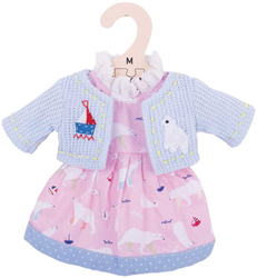 Bigjigs Vestido Rosa Oso Polar Mediano